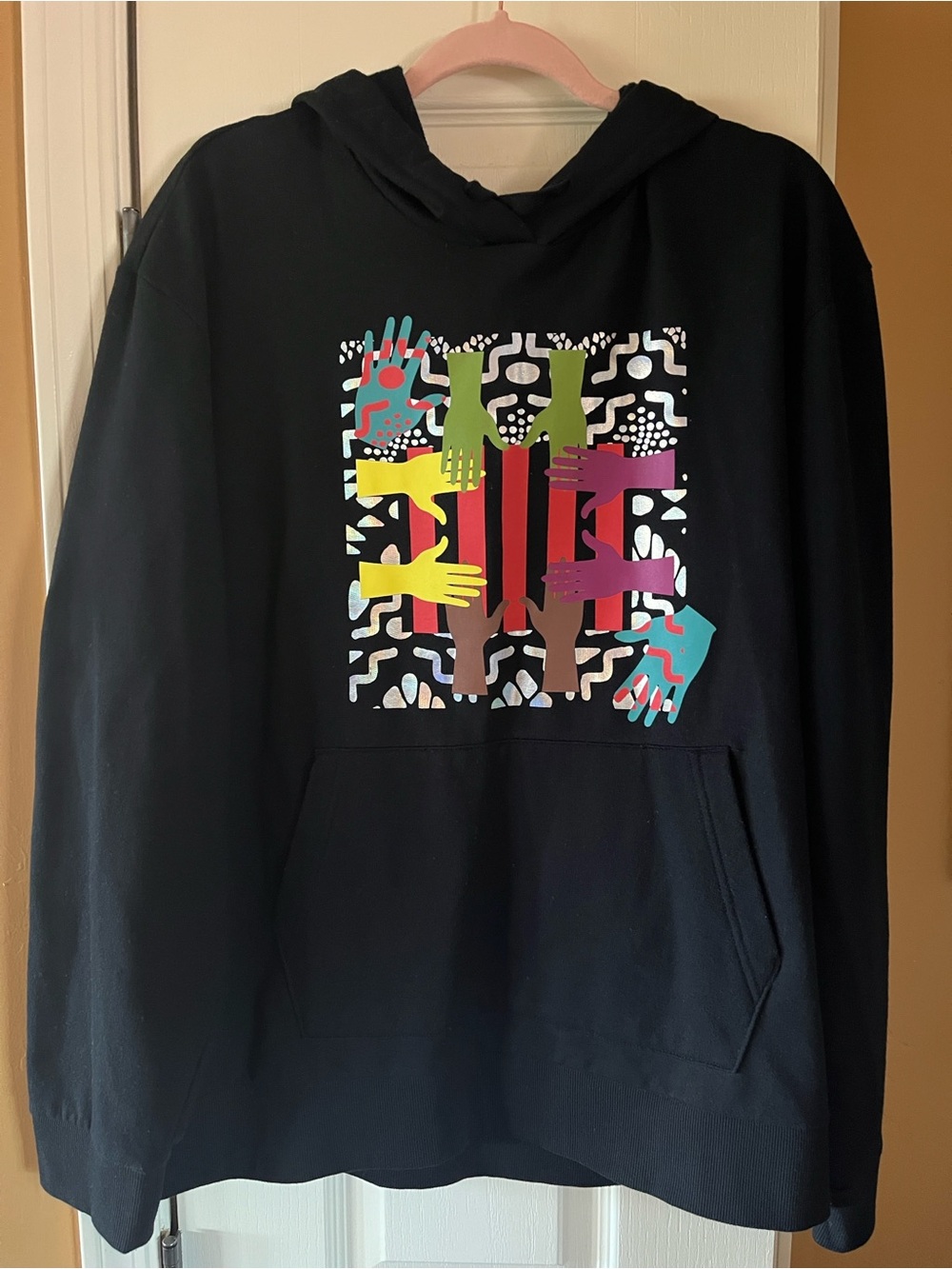 Target Collaboration Crewneck Hoodie with Multicolor Graphic